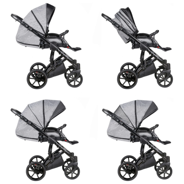 Cărucior pentru copil Quali Apollo 2 in 1 A18/ Light Gray photo 3