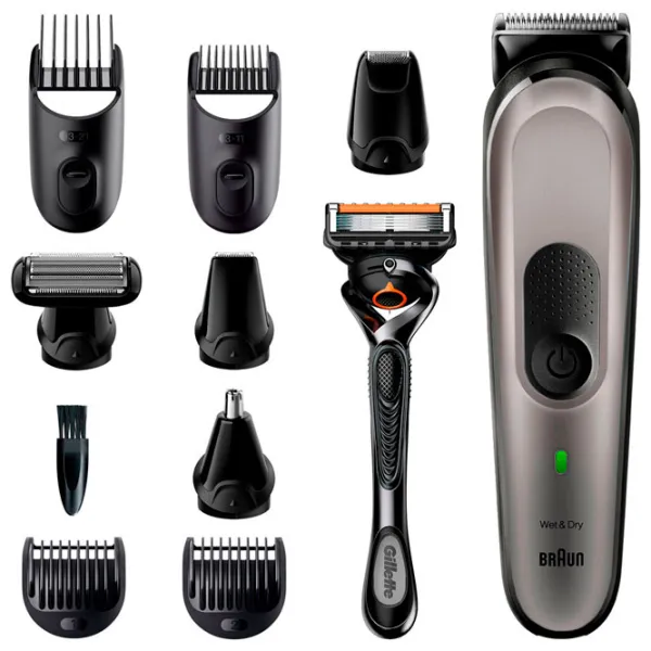 Trimmer facial Braun MGK7320 Silver photo 2