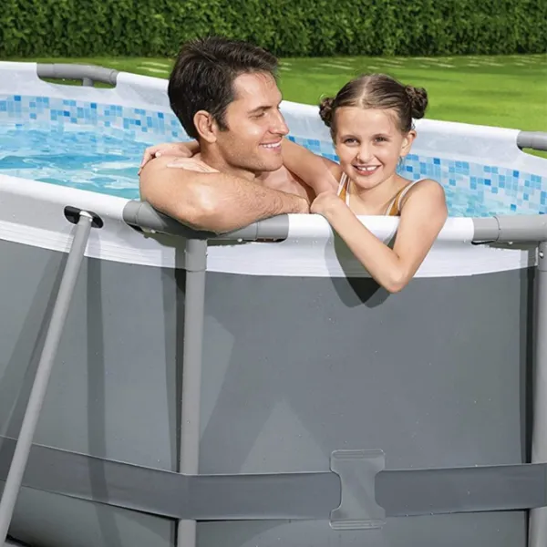 Piscină Bestway 5614ABW 3668 l/ Cu cadru/ Gray photo 5