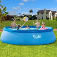Piscină Intex 28143 7290 l/ Gonflabil/ Blue photo 5