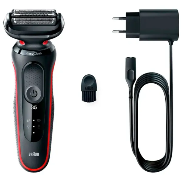 Бритва электрическая Braun 51-R1000s Красный Черный  photo 3