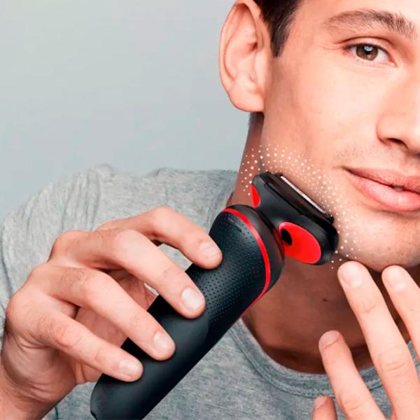 Бритва электрическая Braun 51-R1000s Красный Черный  photo 6