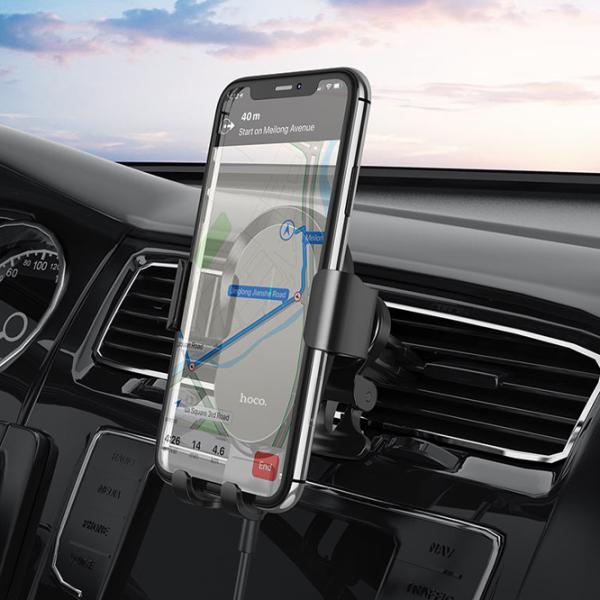 Încărcător auto Hoco CA105 Wireless Charger 2 A/ Black photo 5