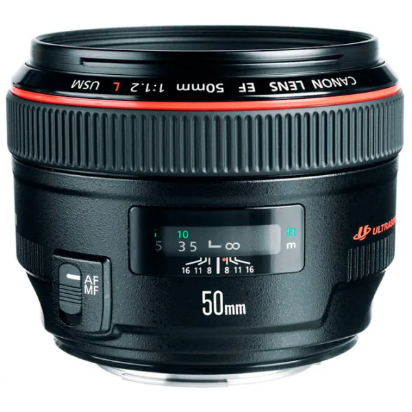 Объектив Canon EF 50mm f/ 1.2L USM Черный photo 2 Объектив Canon EF 50mm f/ 1.2L USM Черный photo 2