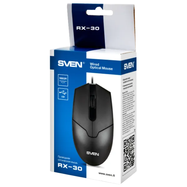Mouse Sven RX-30 USB/ Black photo 5