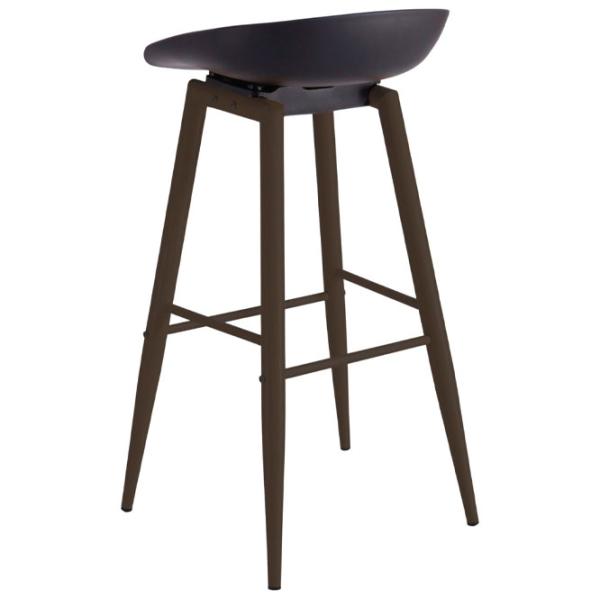 Scaun de bar DecoPrim Hector Plastic/ Metal/ Black photo 2 Scaun de bar DecoPrim Hector Plastic/ Metal/ Black photo 2