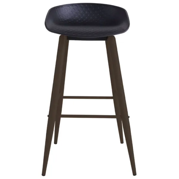 Scaun de bar DecoPrim Hector Plastic/ Metal/ Black photo 3 Scaun de bar DecoPrim Hector Plastic/ Metal/ Black photo 3