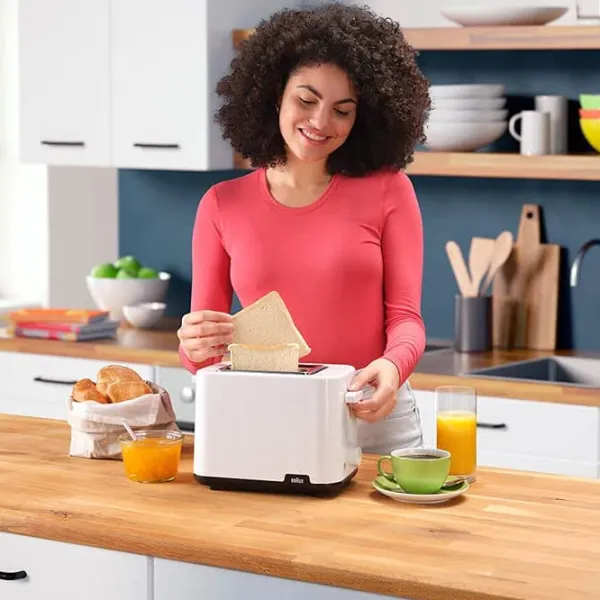 Тостер Braun HT1010WH Механическое/ 900 Вт/ Белый photo 5 Тостер Braun HT1010WH Механическое/ 900 Вт/ Белый photo 5
