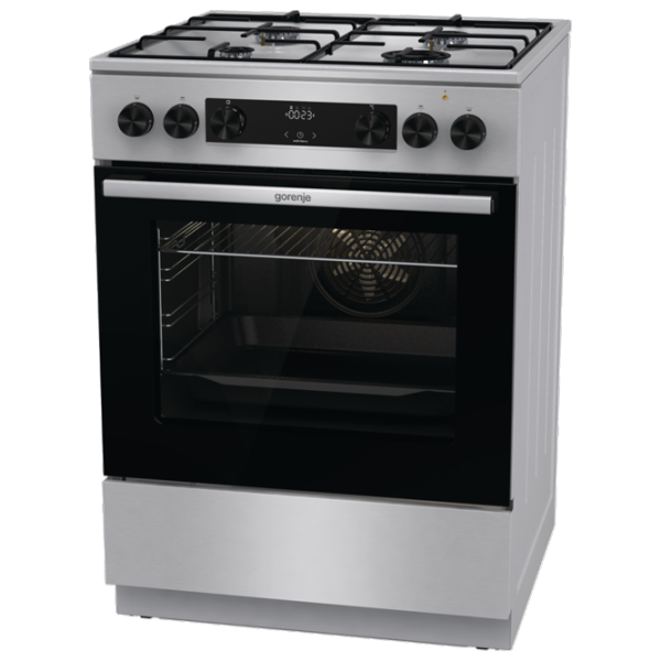 Aragaz Gorenje GKS6C70XJ Pe gaz/ Inox/ Black photo 2 Aragaz Gorenje GKS6C70XJ Pe gaz/ Inox/ Black photo 2