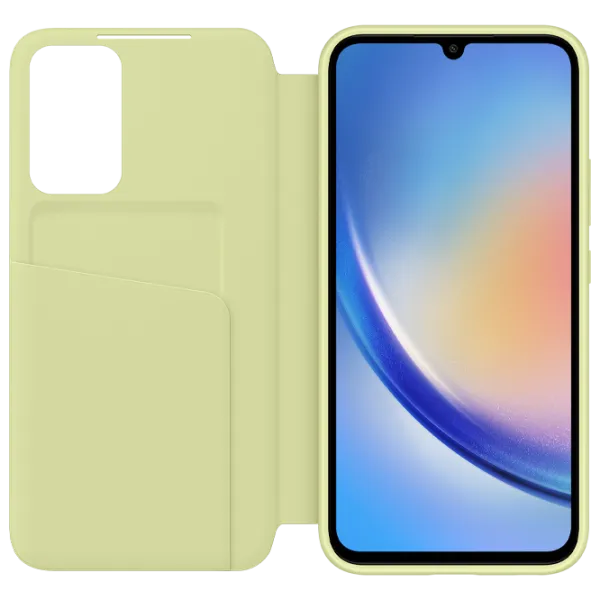Husă pentru smartphone Samsung Galaxy A34 Samsung/ Flip Cover View/ PU/ Lime Green photo 3 Husă pentru smartphone Samsung Galaxy A34 Samsung/ Flip Cover View/ PU/ Lime Green photo 3