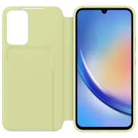 Husă pentru smartphone Samsung Galaxy A34 Samsung/ Flip Cover View/ PU/ Lime Green photo 3