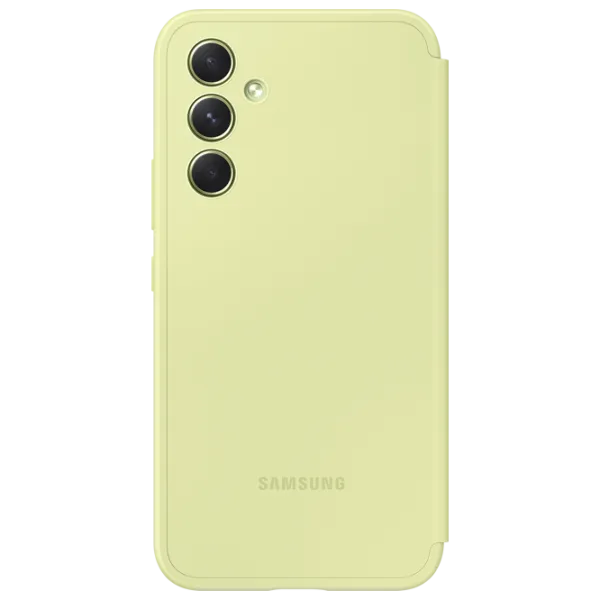 Чехол для смартфона Samsung Galaxy A54 5G Samsung/ Flip Cover View/ PU/ Lime Зелёный photo 2 Чехол для смартфона Samsung Galaxy A54 5G Samsung/ Flip Cover View/ PU/ Lime Зелёный photo 2