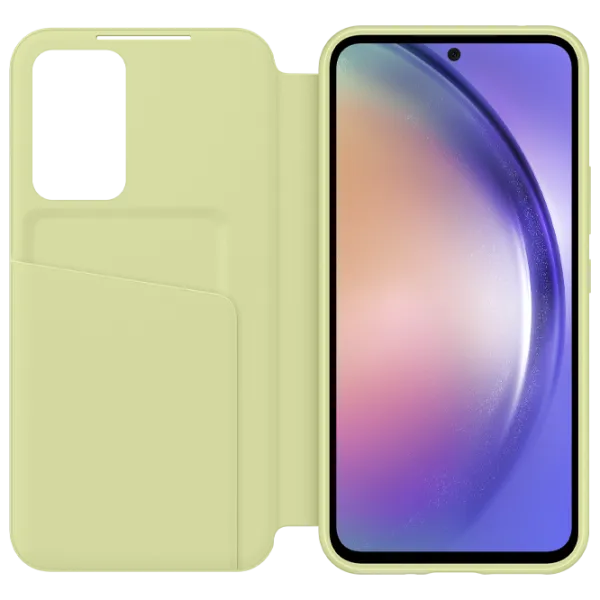 Чехол для смартфона Samsung Galaxy A54 5G Samsung/ Flip Cover View/ PU/ Lime Зелёный photo 3 Чехол для смартфона Samsung Galaxy A54 5G Samsung/ Flip Cover View/ PU/ Lime Зелёный photo 3
