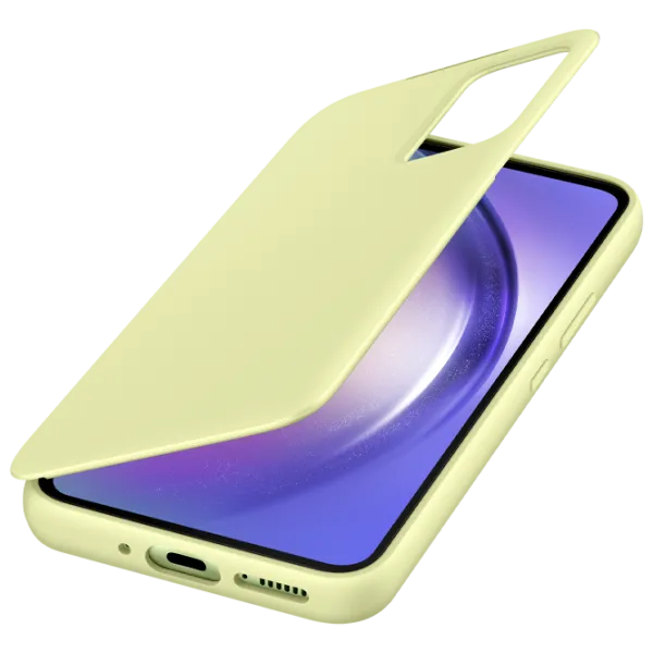 Чехол для смартфона Samsung Galaxy A54 5G Samsung/ Flip Cover View/ PU/ Lime Зелёный photo 4 Чехол для смартфона Samsung Galaxy A54 5G Samsung/ Flip Cover View/ PU/ Lime Зелёный photo 4