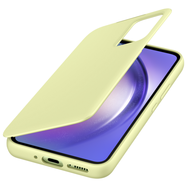 Чехол для смартфона Samsung Galaxy A54 5G Samsung/ Flip Cover View/ PU/ Lime Зелёный photo 4 Чехол для смартфона Samsung Galaxy A54 5G Samsung/ Flip Cover View/ PU/ Lime Зелёный photo 4