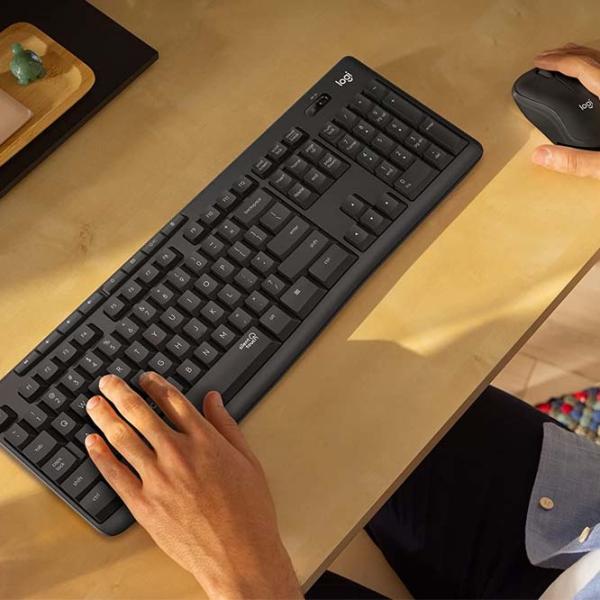 Клавиатура и Мышь Logitech MK295 Беспроводные/ Черный photo 6