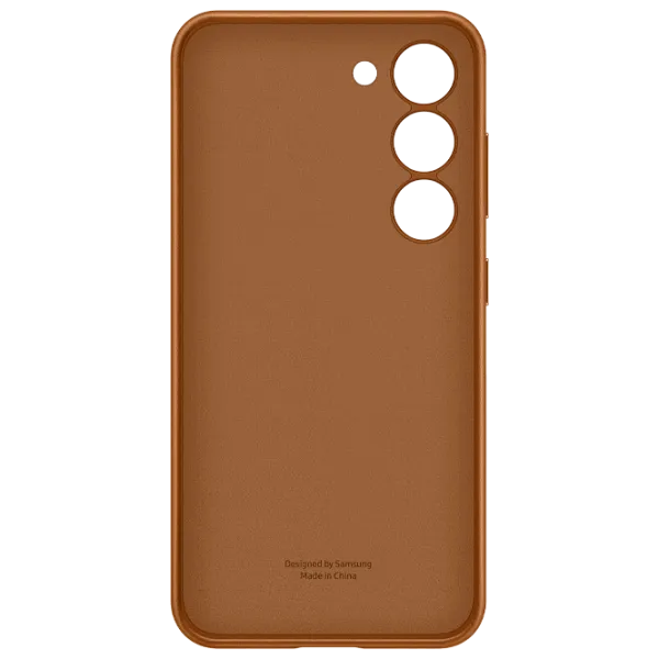 Husă pentru smartphone Samsung Galaxy S23 Samsung/ Back/ Piele/ Camel Brown photo 2 Husă pentru smartphone Samsung Galaxy S23 Samsung/ Back/ Piele/ Camel Brown photo 2
