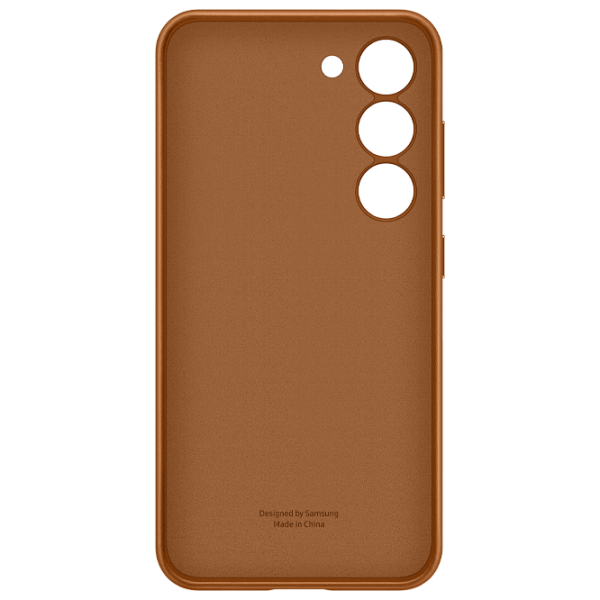 Husă pentru smartphone Samsung Galaxy S23 Samsung/ Back/ Piele/ Camel Brown photo 2 Husă pentru smartphone Samsung Galaxy S23 Samsung/ Back/ Piele/ Camel Brown photo 2