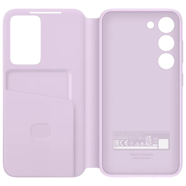 Чехол для смартфона Samsung Galaxy S23 Samsung/ Flip Cover View/ PU/ Lavender Пурпурный photo 2 Чехол для смартфона Samsung Galaxy S23 Samsung/ Flip Cover View/ PU/ Lavender Пурпурный photo 2