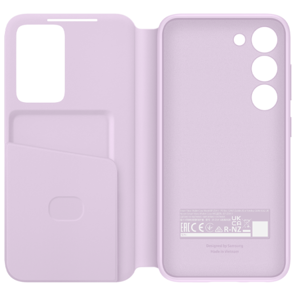 Чехол для смартфона Samsung Galaxy S23 Samsung/ Flip Cover View/ PU/ Lavender Пурпурный photo 2 Чехол для смартфона Samsung Galaxy S23 Samsung/ Flip Cover View/ PU/ Lavender Пурпурный photo 2