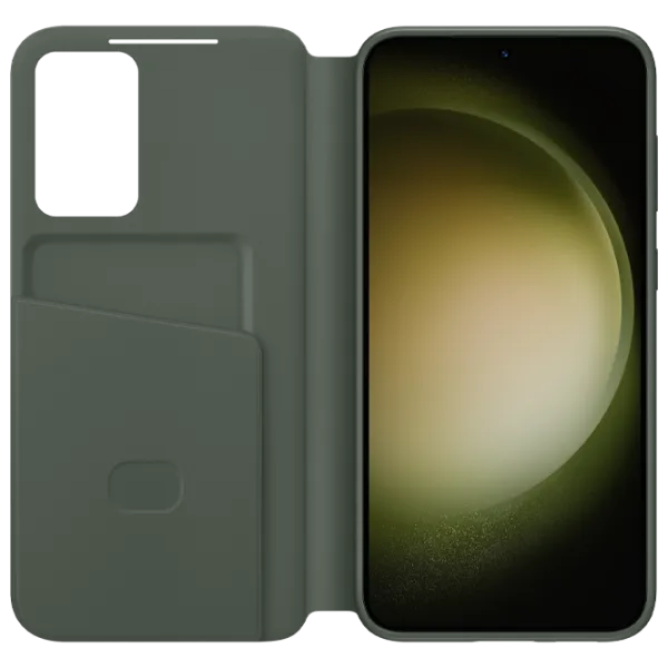 Чехол для смартфона Samsung Galaxy S23 Plus Samsung/ Flip Cover View/ PU/ Khaki Зелёный photo 2