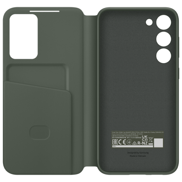 Чехол для смартфона Samsung Galaxy S23 Plus Samsung/ Flip Cover View/ PU/ Khaki Зелёный photo 3