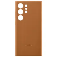 Husă pentru smartphone Samsung Galaxy S23 Ultra Samsung/ Back/ Piele/ Camel Brown photo 4