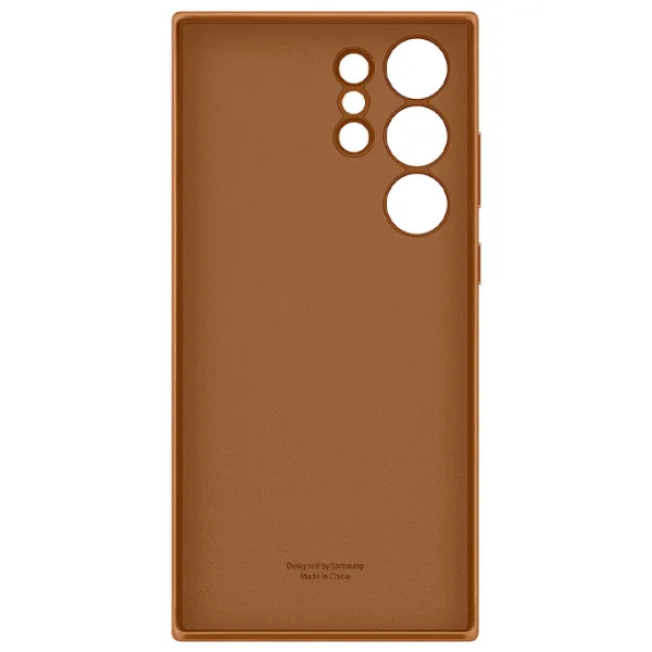 Husă pentru smartphone Samsung Galaxy S23 Ultra Samsung/ Back/ Piele/ Camel Brown photo 5