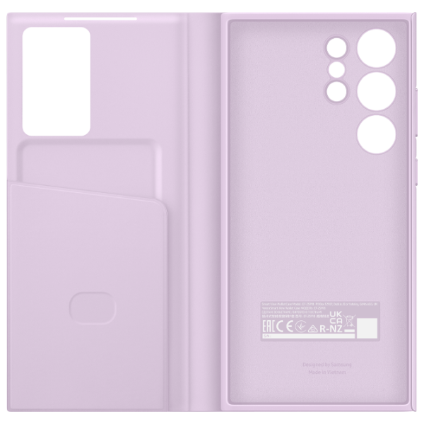 Чехол для смартфона Samsung Galaxy S23 Ultra Samsung/ Flip Cover View/ PU/ Lavender Пурпурный photo 2