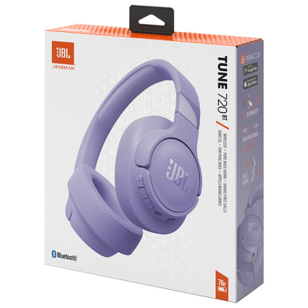 Наушники JBL Tune 720BT Пурпурный Беспроводные/ Персональный photo 9 Наушники JBL Tune 720BT Пурпурный Беспроводные/ Персональный photo 9