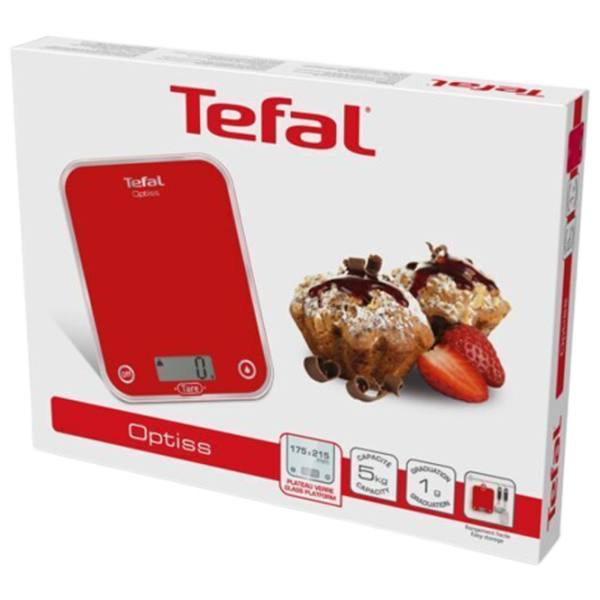 Кухонные весы Tefal BC5003V2 Красный photo 4