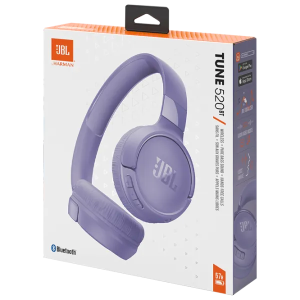 Căști JBL Tune 520BT Purple Fără fir/ Personal photo 10 Căști JBL Tune 520BT Purple Fără fir/ Personal photo 10