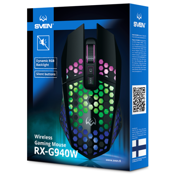 Мышь Sven RX-G940W USB/ Черный photo 14