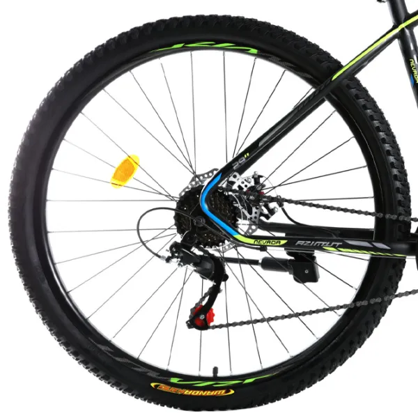Bicicletă Azimut Nevada 29" 19" Oțel/ Black Green photo 2 Bicicletă Azimut Nevada 29" 19" Oțel/ Black Green photo 2