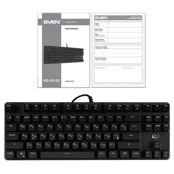 Клавиатура Sven KB-G9150 Проводная/ Черный photo 7