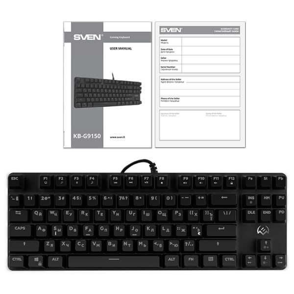 Клавиатура Sven KB-G9150 Проводная/ Черный photo 7
