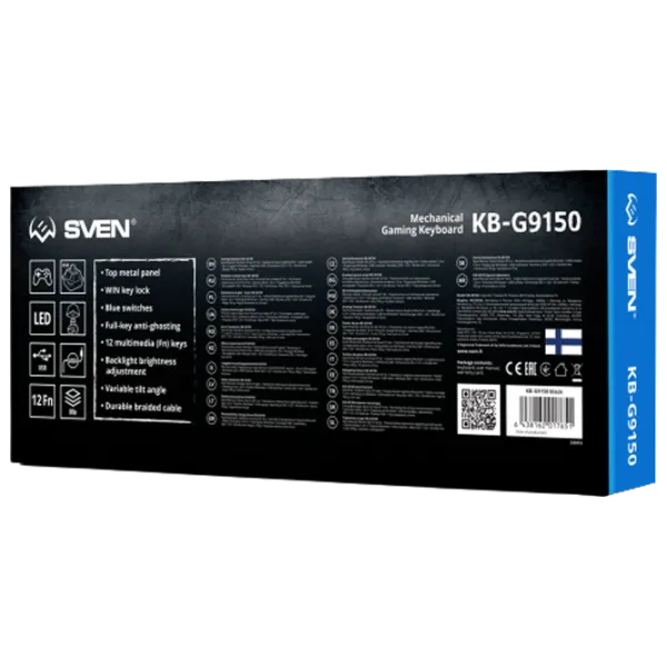 Клавиатура Sven KB-G9150 Проводная/ Черный photo 9
