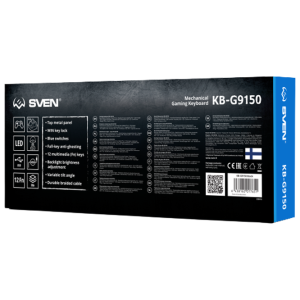 Клавиатура Sven KB-G9150 Проводная/ Черный photo 9