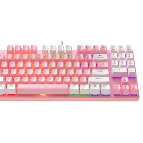 Клавиатура Havit KB512L Проводная/ Розовый photo 4