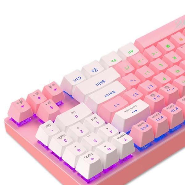 Клавиатура Havit KB512L Проводная/ Розовый photo 7