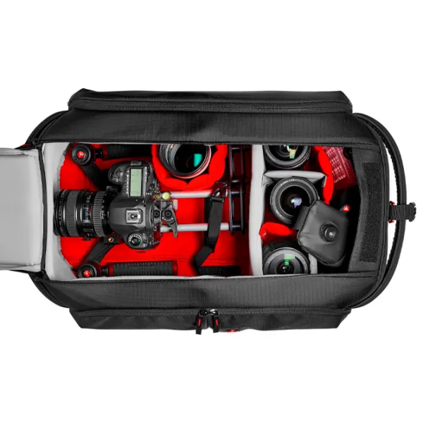 Geantă pentru aparat foto Manfrotto 195N Pro Light Camcorder Nailon/ Black photo 8 Geantă pentru aparat foto Manfrotto 195N Pro Light Camcorder Nailon/ Black photo 8