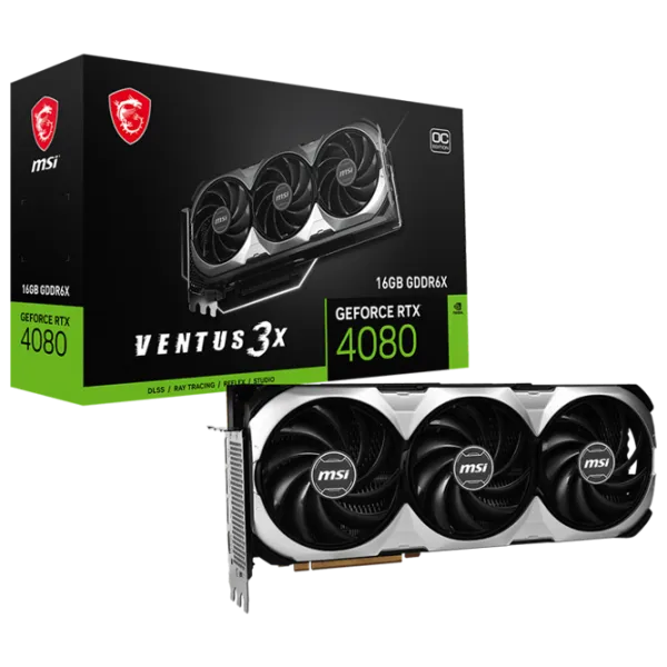 Видеокарта MSI GeForce RTX 4080 VENTUS 3X OC PCI Express x16 4.0 / 16 ГБ photo 7 Видеокарта MSI GeForce RTX 4080 VENTUS 3X OC PCI Express x16 4.0 / 16 ГБ photo 7