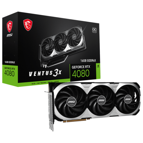 Видеокарта MSI GeForce RTX 4080 VENTUS 3X OC PCI Express x16 4.0 / 16 ГБ photo 7 Видеокарта MSI GeForce RTX 4080 VENTUS 3X OC PCI Express x16 4.0 / 16 ГБ photo 7