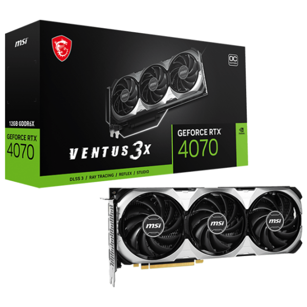 Placă video MSI GeForce RTX 4070 VENTUS 3X OC PCI Express x16 4.0 / 12 GB photo 5 Placă video MSI GeForce RTX 4070 VENTUS 3X OC PCI Express x16 4.0 / 12 GB photo 5