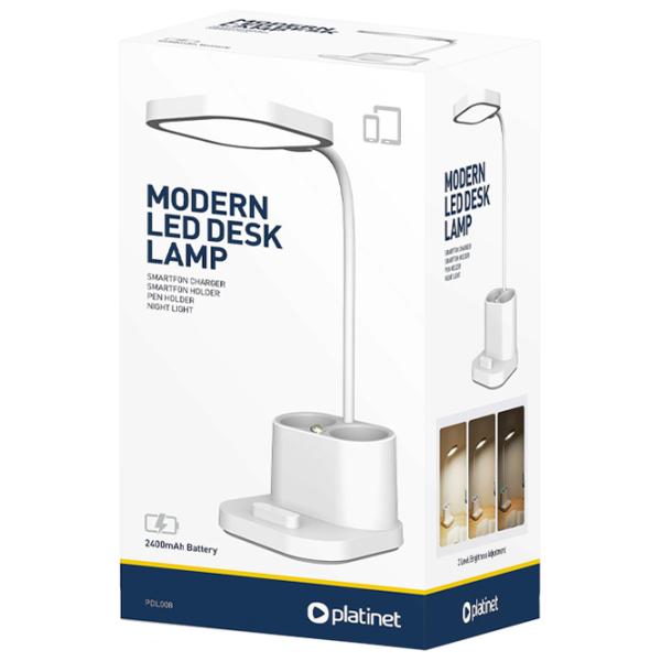 Lampă de masă Platinet PDL008 Pen Holder White photo 5