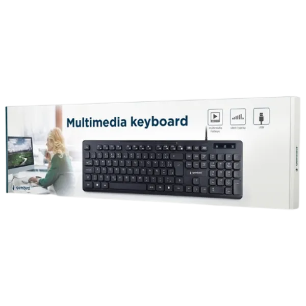 Tastatură Gembird KB-MCH-04 Cu fir/ Black photo 2