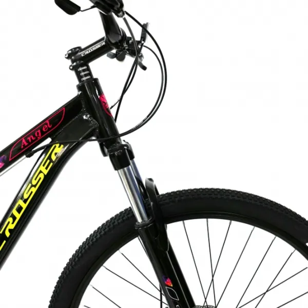 Bicicletă Crosser Angel 24" 13" Aluminiu/ Black Pink photo 4
