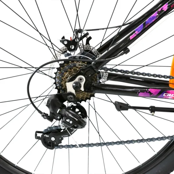 Bicicletă Crosser Angel 24" 13" Aluminiu/ Black Pink photo 5