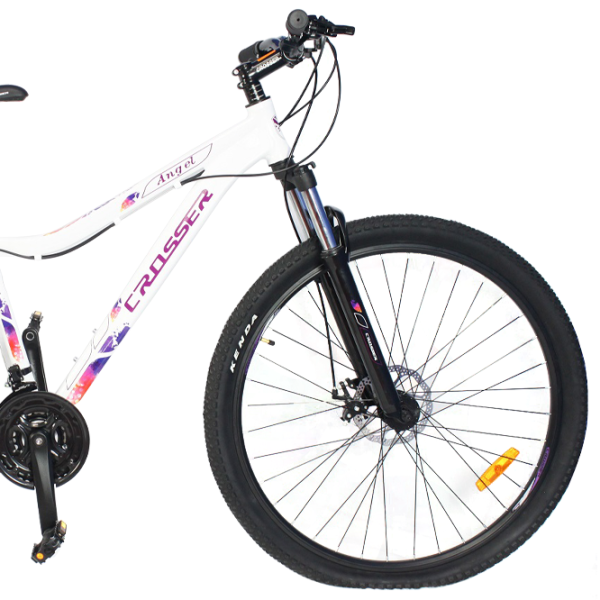 Велосипед Crosser Angel 26" 16.5" Алюминий/ Белый Розовый photo 3 Велосипед Crosser Angel 26" 16.5" Алюминий/ Белый Розовый photo 3