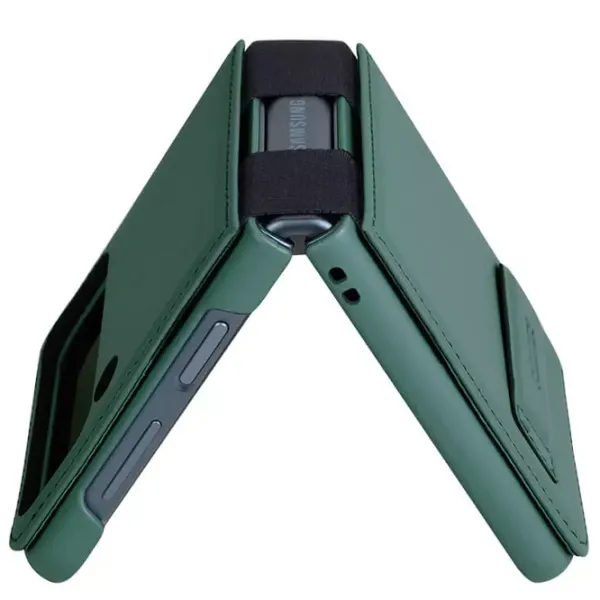 Husă pentru smartphone Samsung Galaxy Z Flip 4 5G Nillkin/ Back/ Piele/ Dark Green photo 3 Husă pentru smartphone Samsung Galaxy Z Flip 4 5G Nillkin/ Back/ Piele/ Dark Green photo 3